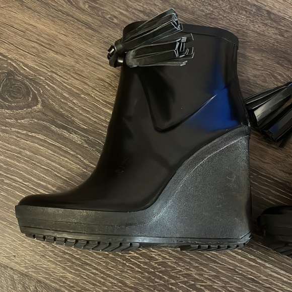 Coach Black Wedge Rainboots - Picture 4 of 16
